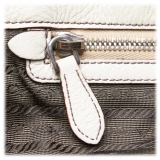 Prada Vintage - Leather Chain Shoulder Bag - Marrone - Borsa in Pelle - Alta Qualità Luxury