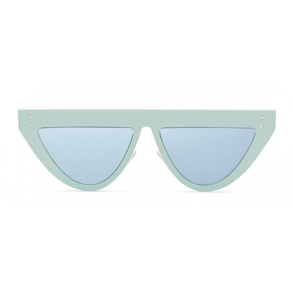 Fendi - DeFender - Occhiali da Sole Flat Top - Verde Acqua - Occhiali da Sole - Fendi Eyewear