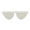 Fendi - DeFender - Flat Top Sunglasses - White - Sunglasses - Fendi Eyewear