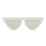 Fendi - DeFender - Occhiali da Sole Flat Top - Bianchi - Occhiali da Sole - Fendi Eyewear