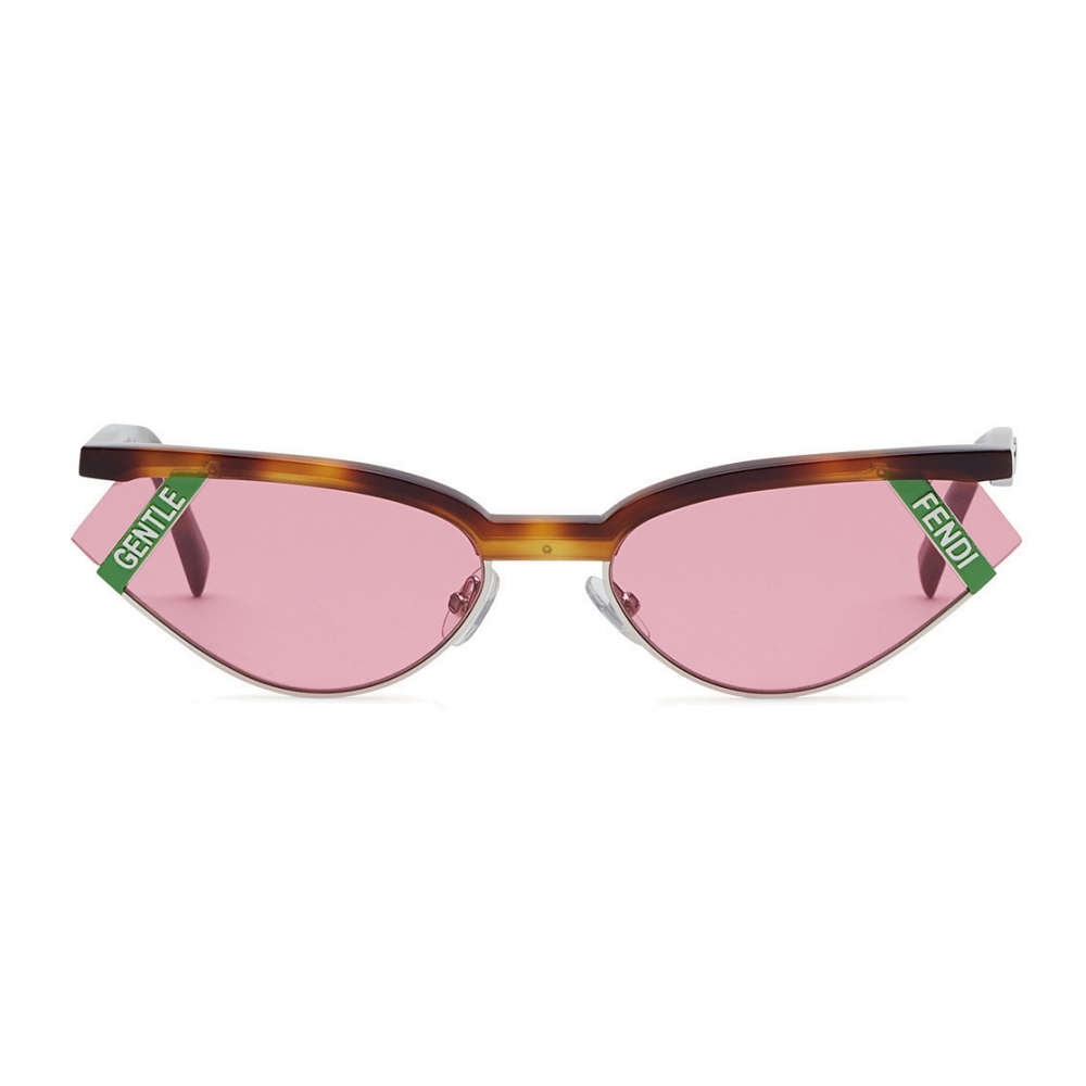 Fendi - Gentle Monster No. 01 - Cat Eye Sunglasses - Havana Rose -  Sunglasses - Fendi Eyewear - Avvenice