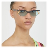 Fendi - Gentle Monster No. 01 - Cat Eye Sunglasses - Grey Light Blue - Sunglasses - Fendi Eyewear