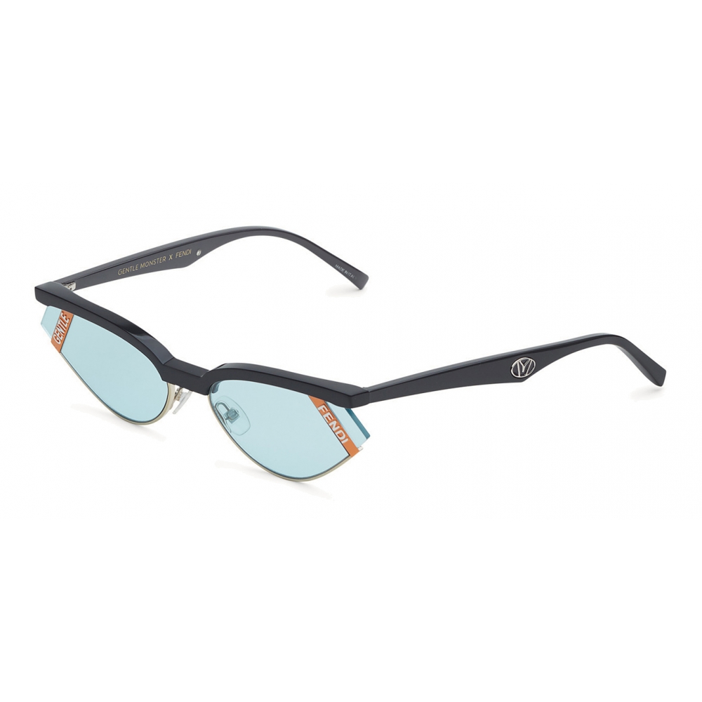 FENDI GENTLE MONSTER FF0369/S No.1 blue tinted cat eye sunglasses