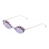 Fendi - DeFender - Aviator Sunglasses - Silver - Pois - Sunglasses - Fendi Eyewear