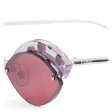 Fendi - DeFender - Occhiali da Sole Aviator - Rosso - Pois - Occhiali da Sole - Fendi Eyewear