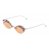 Fendi - DeFender - Occhiali da Sole Aviator - Oro - Pois - Occhiali da Sole - Fendi Eyewear