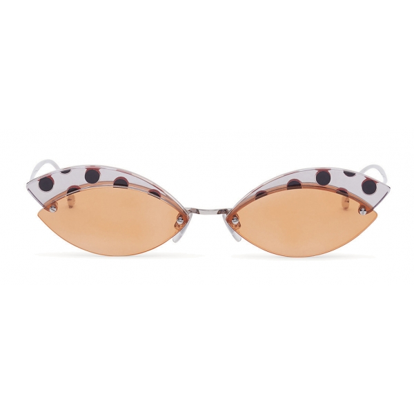 Fendi - DeFender - Aviator Sunglasses - Gold - Pois - Sunglasses - Fendi Eyewear