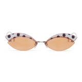 Fendi - DeFender - Occhiali da Sole Aviator - Oro - Pois - Occhiali da Sole - Fendi Eyewear