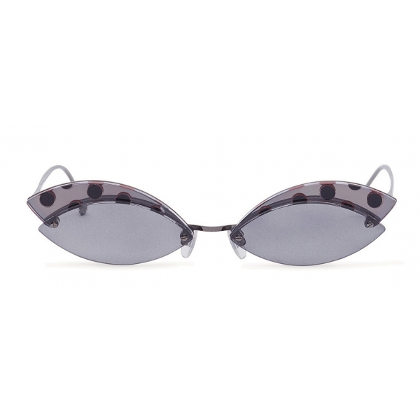 Fendi - DeFender - Aviator Sunglasses - Ruthenium - Pois - Sunglasses - Fendi Eyewear