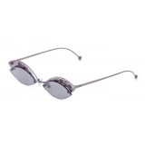 Fendi - DeFender - Aviator Sunglasses - Ruthenium - Pois - Sunglasses - Fendi Eyewear