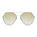 Fendi - Eyeline - Aviator Sunglasses - Ruthenium - Sunglasses - Fendi Eyewear