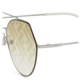 Fendi - Eyeline - Aviator Sunglasses - Ruthenium - Sunglasses - Fendi Eyewear