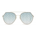 Fendi - Eyeline - Aviator Sunglasses - Gold - Sunglasses - Fendi Eyewear