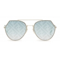 Fendi - Eyeline - Occhiali da Sole Aviator - Oro - Occhiali da Sole - Fendi Eyewear