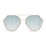 Fendi - Eyeline - Aviator Sunglasses - Gold - Sunglasses - Fendi Eyewear