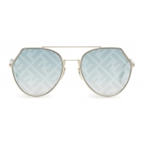 Fendi - Eyeline - Occhiali da Sole Aviator - Oro - Occhiali da Sole - Fendi Eyewear