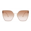 Fendi - F is Fendi - Cat Eye Sunglasses - Gold - Sunglasses - Fendi Eyewear