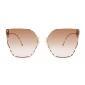 Fendi - F is Fendi - Occhiali da Sole Cat Eye - Oro - Occhiali da Sole - Fendi Eyewear