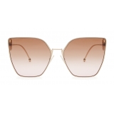 Fendi - F is Fendi - Cat Eye Sunglasses - Gold - Sunglasses - Fendi Eyewear