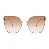 Fendi - F is Fendi - Occhiali da Sole Cat Eye - Oro - Occhiali da Sole - Fendi Eyewear