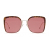 Fendi - F is Fendi - Occhiali da Sole Quadrati Oversize - Oro - Occhiali da Sole - Fendi Eyewear