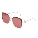 Fendi - F is Fendi - Square Oversize Sunglasses - Gold - Sunglasses - Fendi Eyewear