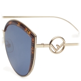 Fendi - F is Fendi - Cat Eye Sunglasses - Gold Havana FF - Sunglasses - Fendi Eyewear