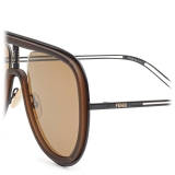 Fendi - Futuristic Fendi - Mask Sunglasses - Black - Sunglasses - Fendi Eyewear