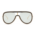 Fendi - Futuristic Fendi - Mask Sunglasses - Gold Black - Sunglasses - Fendi Eyewear