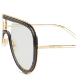 Fendi - Futuristic Fendi - Mask Sunglasses - Gold Black - Sunglasses - Fendi Eyewear