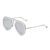 Fendi - Futuristic Fendi - Occhiali da Sole Mascherina - Rutenio Bianco - Occhiali da Sole - Fendi Eyewear