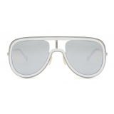 Fendi - Futuristic Fendi - Occhiali da Sole Mascherina - Rutenio Bianco - Occhiali da Sole - Fendi Eyewear