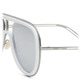 Fendi - Futuristic Fendi - Occhiali da Sole Mascherina - Rutenio Bianco - Occhiali da Sole - Fendi Eyewear