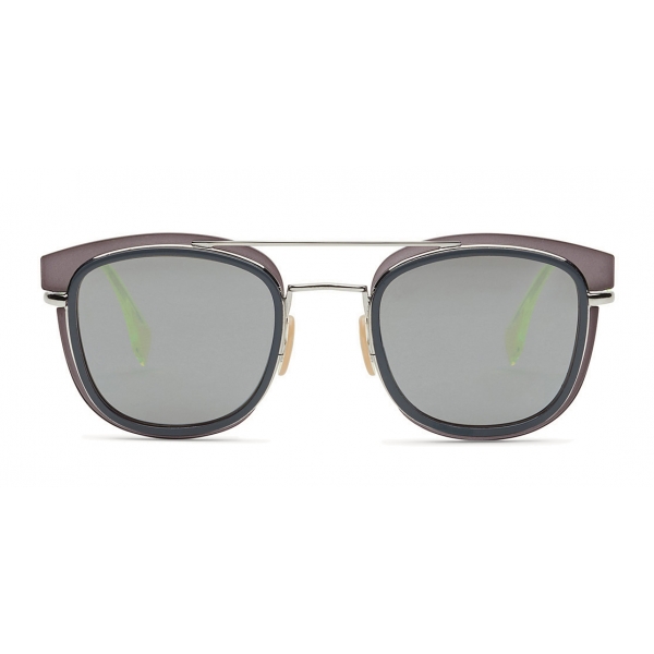 Fendi - Fendi Glass - Occhiali da Sole Quadrati - Grigio Palladio - Occhiali da Sole - Fendi Eyewear