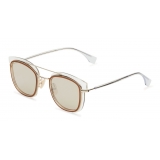 Fendi - Fendi Glass - Square Sunglasses - Transparent Gold - Sunglasses - Fendi Eyewear