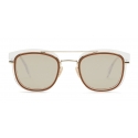 Fendi - Fendi Glass - Occhiali da Sole Quadrati - Trasparenti Oro - Occhiali da Sole - Fendi Eyewear