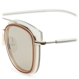 Fendi - Fendi Glass - Occhiali da Sole Quadrati - Trasparenti Oro - Occhiali da Sole - Fendi Eyewear