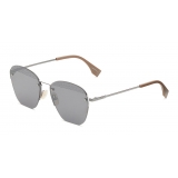 Fendi - FF- Rimless Sunglasses - Ruthenium Black - Sunglasses - Fendi Eyewear