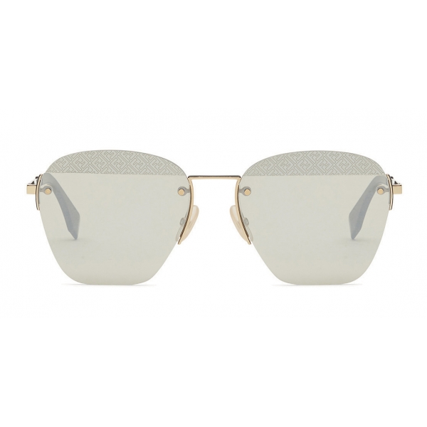 Fendi - FF - Occhiali da Sole Rimless - Oro - Occhiali da Sole - Fendi Eyewear