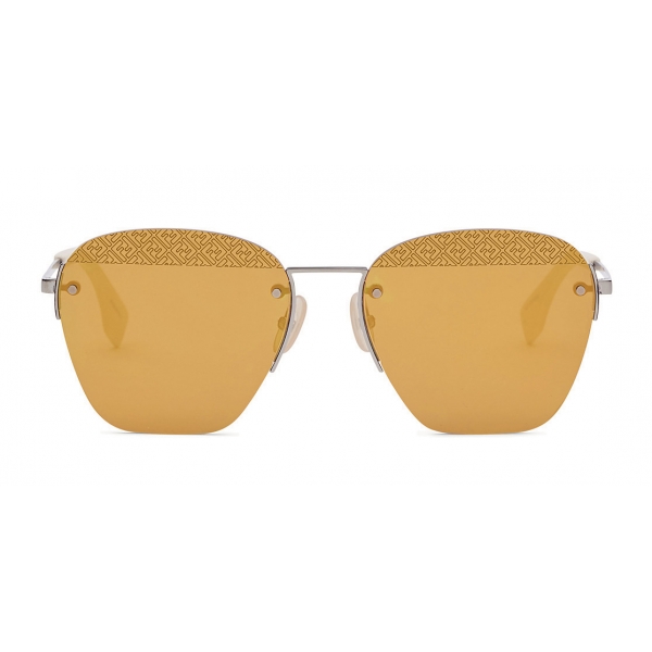 Fendi - FF - Occhiali da Sole Rimless - Rutenio - Occhiali da Sole - Fendi Eyewear