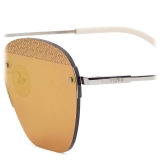 Fendi - FF - Occhiali da Sole Rimless - Rutenio - Occhiali da Sole - Fendi Eyewear