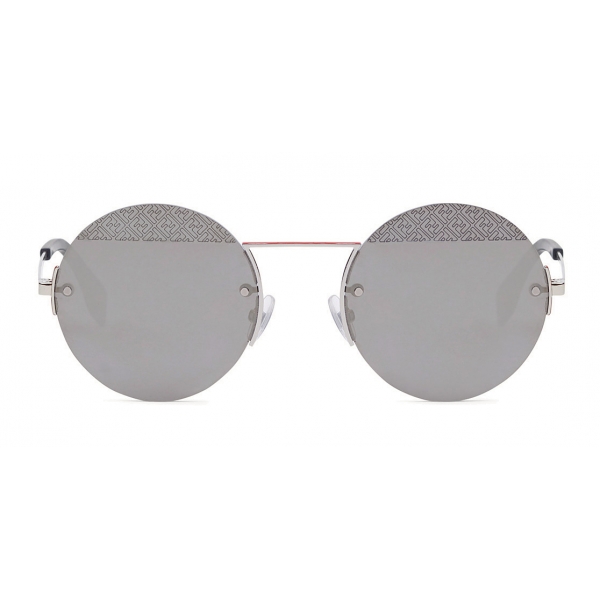 Fendi - FF- Round Sunglasses - Palladium - Sunglasses - Fendi Eyewear