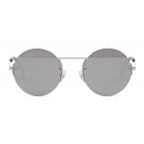 Fendi - FF- Round Sunglasses - Palladium - Sunglasses - Fendi Eyewear