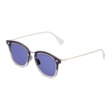 Fendi - FF- Square Sunglasses - Grey Gold - Sunglasses - Fendi Eyewear