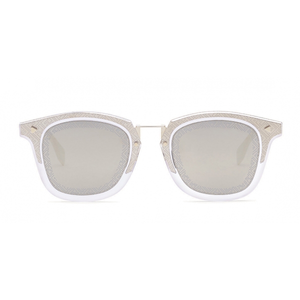 Fendi - FF- Square Sunglasses - Transparent Gold - Sunglasses - Fendi Eyewear