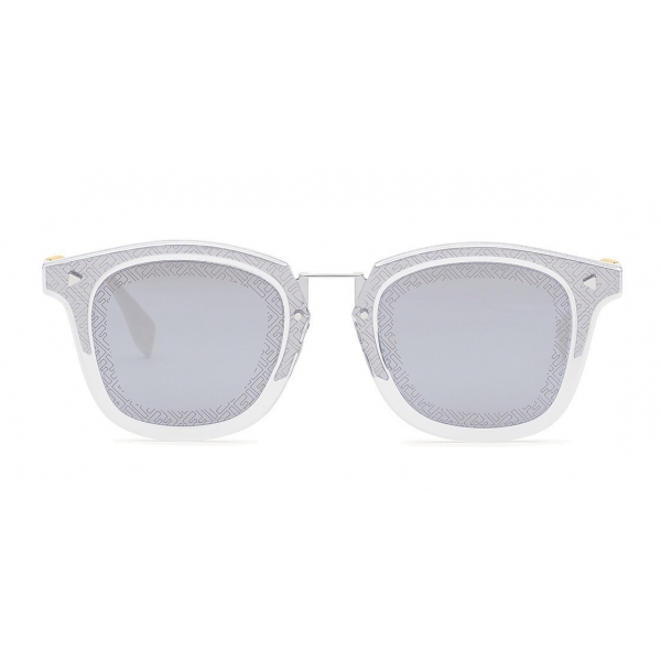 Fendi - FF- SquareSunglasses - Transparent Palladium - Sunglasses - Fendi Eyewear