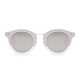 Fendi - FF - Occhiali da Sole Rotondi - Trasparente Oro - Occhiali da Sole - Fendi Eyewear