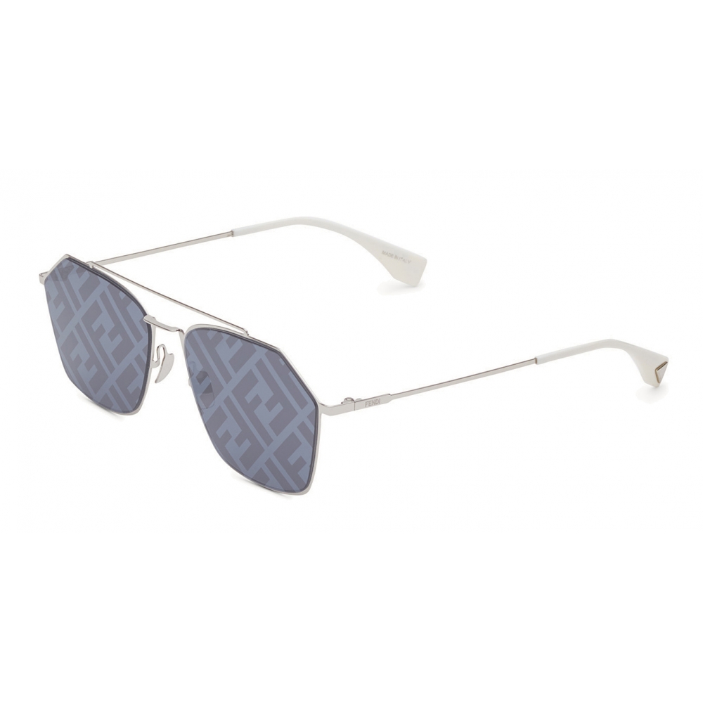 Fendi - Eyeline - Rectangular Sunglasses - Palladium - Sunglasses ...