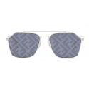 Fendi - Eyeline - Rectangular Sunglasses - Palladium - Sunglasses - Fendi Eyewear