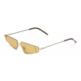 Fendi - FendiFiend - Occhiali da Sole Cat Eye - Oro Marrone - Occhiali da Sole - Fendi Eyewear